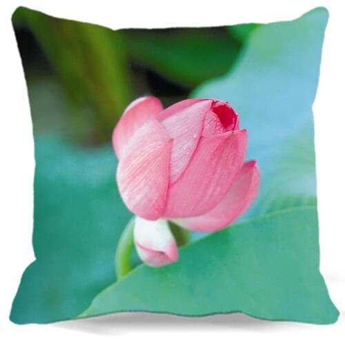 Home Decor Pillow Covers Car Sofa Seat 9 style 2017 New Natural pink Lotus Cushion Cover 40cm 45cm 48cm 50cm 60cm