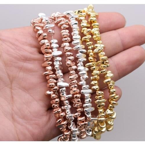 4-10mm Small Stone Beads Irregular Natural Hematite Stone Spacer Loose Beads for Jewelry Making Bracelet Accessories wholesale