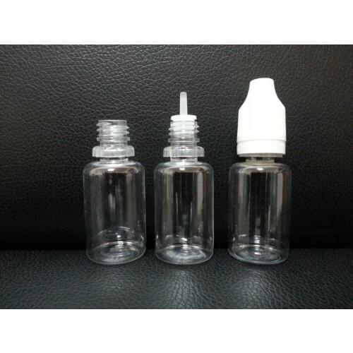 Wholesale 5000pcs/LOT 15ml PET Bottles Childproof cap And Long Thin Tip with tamper evident