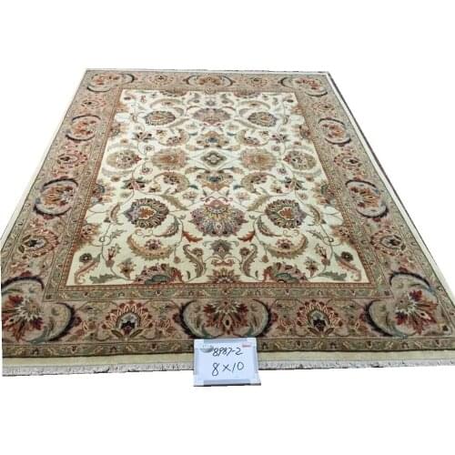 Oushak Rugs Folk Table Decor For Living Room Pattern Classic Knitting Chinese Wool Natural Sheep Wool