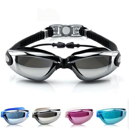 Hot Swimming Goggles Water Sports Swimming Eyewear Anti-fog Swimming Glasses Silicone Water Glasses Diving Glasses With Earplug