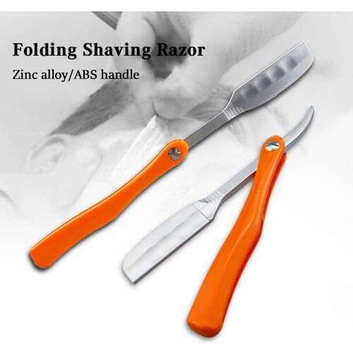 Professional Manual Shaver Straight Edge Zinc Alloy Barber Razor Folding Shaving Beard Cutter Haircut Tools Shaving Razor Holder