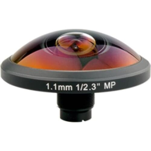 Factory direct SL-0014 M12*0.5 1.12mm F2.4 1/2.3" 250 Degree Wide angle fisheye 4K Lens for Video security Network IP camera