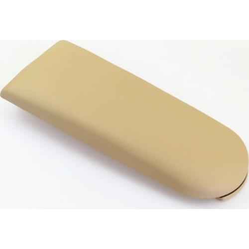 SCJYRXS For VW Passat B5 Golf MK4 Beetle Bora Octavia 18D 867 173 Deep Beige Leather Center Console Armrest Cover 18D867173