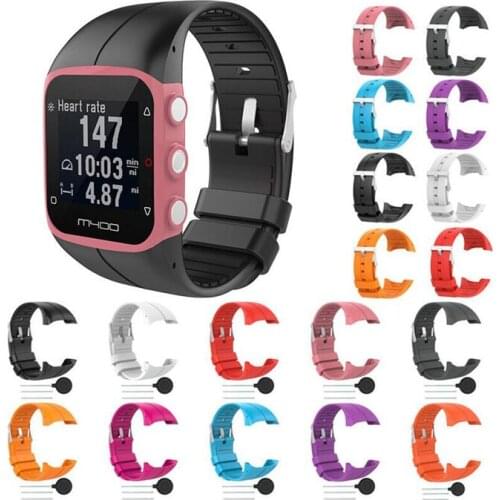 50pcs 2 in 1Silicone Smart Watch Band For Polar M430 Polar M400 Sport Wrist Strap Replacement Bracelet Accessories