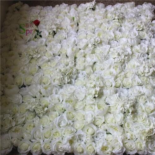 SPR Free Shipping 10pcs/lot Artificial silk rose flower wall with green peony wedding backdrop arch flower table decoration flor