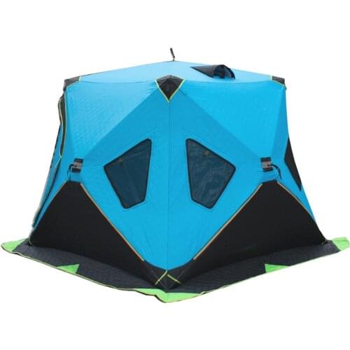 2*2*1.75M Ultralarge Automatic Ice Fishing Tents Outdoor Camping Cold-proof Warmth Plus Cotton Thickening Barraca Camping
