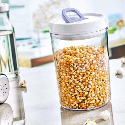 Vacuum Storage Container Supply Dry Food Storage Containers Supply Jar 1.2 Liter Lock 6 Pieces