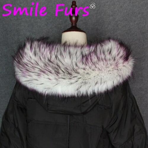 Fur Collar Faux Fux Scarves Men Kids Jackets Decor 50/60/70/80/90cm FY504