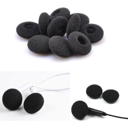 10 Pair of Black Replacement Earbud Tips Soft Sponge Foam Cover for Sennheiser MX880 Headphones Earphones Accessories