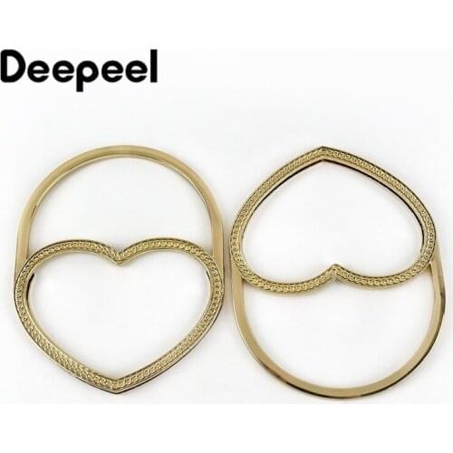 2/5Pcs Deepeel 86*125cm Alloy Love Handles for Making Bags Purse Frames Metal Kiss Clasp Sewing Brackets Hardware Accessories