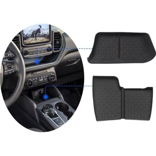 2Pcs Car Central Control Storage Box Car Multi-Grid Multi-Functional Storage Box For Ford Bronco 2021 Accessories