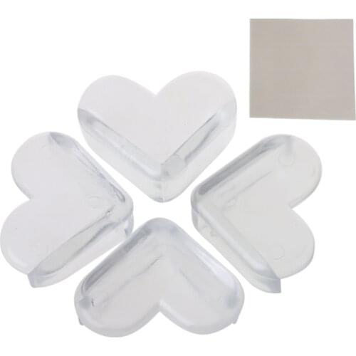 4Pcs Soft Silicone Baby Safety Corner Protector Table Desk Corner Guard Children Safety Edge Guards for Baby Kids Protection