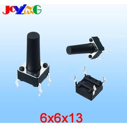 6*6*13MM Touch Switch 4 PINS Micro Button Switch 4-foot 6x6x13mm Copper Foot Manufacturer