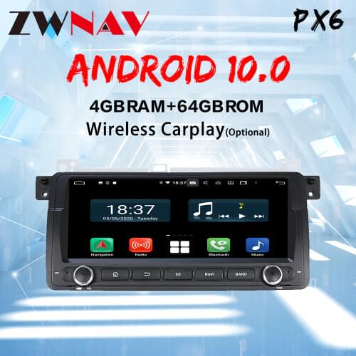 For BMW E46 Carplay Android 10.0 screen Car Multimedia DVD Player car GPS Navigation car Auto Video Radio Audio Stereo Head unit