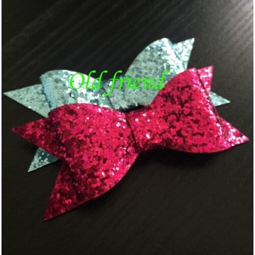 Glitter Hair Bows Kids Summer bows hair accessory 100pcs/lot 13 color IN STOCK Free Shipping
