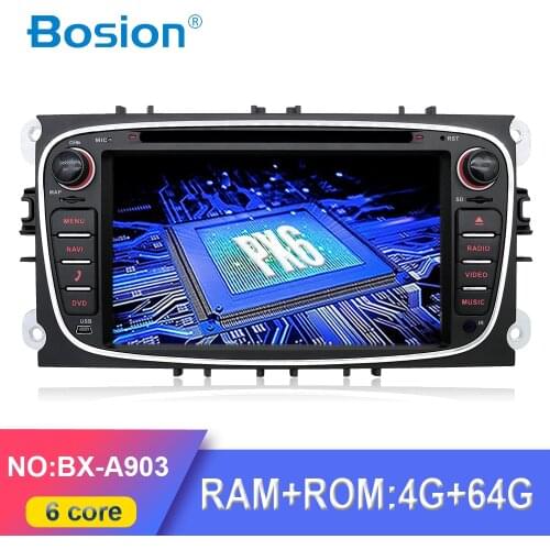 Bosion 2 din Android 10 Car DVD Player GPS Navi USB RDS SD WIFI BT SWC For Ford Mondeo Focus Galaxy Audio Radio Stereo Head Unit