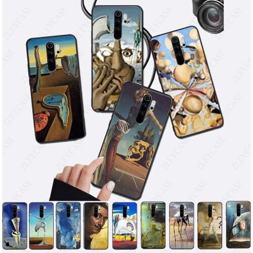 Pouch Salvador Dali Art transparent soft Phone Case for xiaomi redmi note8pro note 9T Mi9SE MI8 MI10 NOTE10 7 8 note7 Coque
