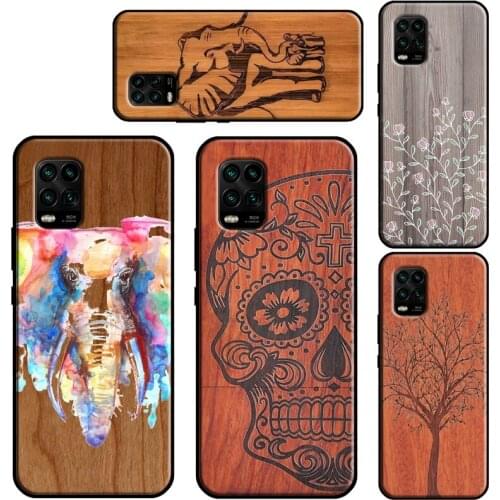 Natural Bamboo Wood Pattern Print Phone Case For Xiaomi Mi 10T Pro 9 10 11 Lite Ultra A3 POCO F3 F1 F2 M3 Pro X3 Soft Cover