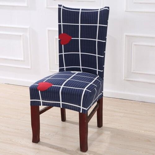 Diamond Lover Chair Cover Elastic Seat Chair Removable and Washable Stretch Southern Printed Banquet Hotel Dining Room Cover