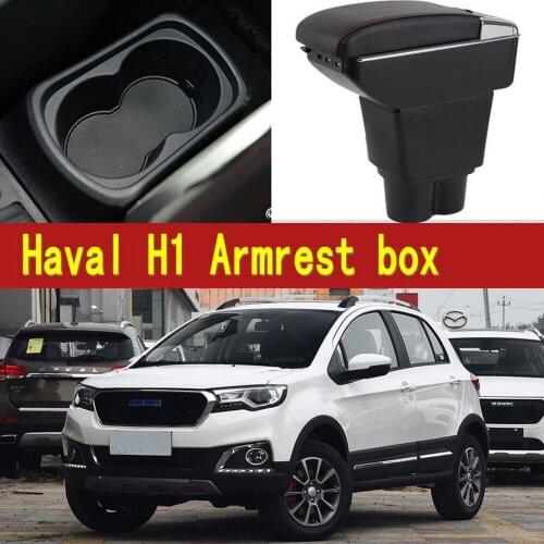 For Great Wall Haval H1 armrest box central Store content box with cup holder ashtray USB H1 armrests box