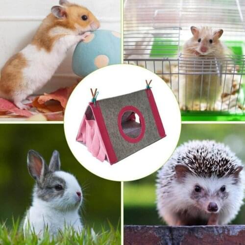 Small Animal House Felt Tent Rabbit Nest Hidden House Hamster Cage Large Guinea Pig Cage Guinea Pig Accessories Pet Supplies