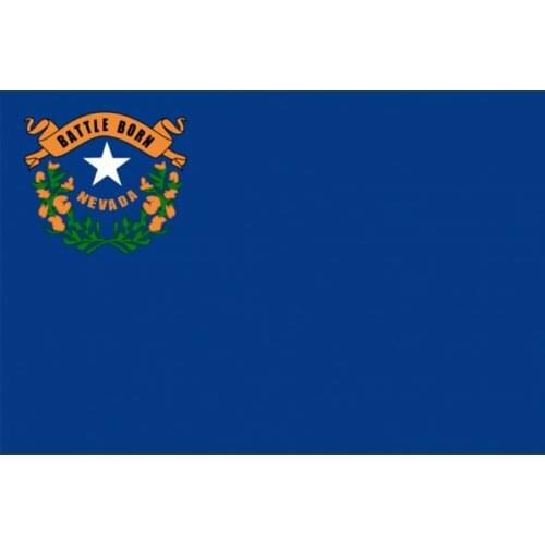 60X90CM/90X150cm/120X180CM Nevada State Flag banner 100D Polyester brass grommets custom flag