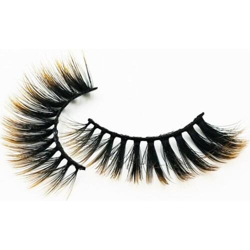 Flash girl newest E08 19 Styles 1 pairs colorful thick and long 3D Mink Eyelash custom Private Label