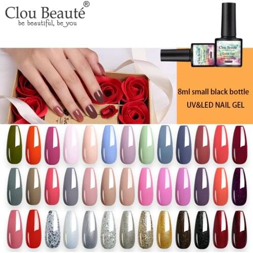Clou Beaute NEW 8ML 81 Colors Gel Nail Polish LED Soak Off UV Gel Varnish Lakiery Hybrydowe Gel Polish DIY Nail Art Lacquer