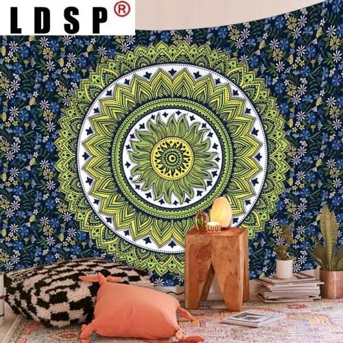 LDSP Bohemian Mandala Indian Tapestry Wall Hanging Covering Rugs Background Cloth Beach Mat Blanket Art Bedroom Dorm Home Decor