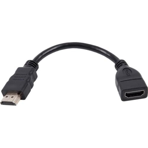 HDMI-compatible Male To Female Extender Cable Short And Convenient For Google Chrome Cast, Fire Tv Stick, Roku Stick Connection