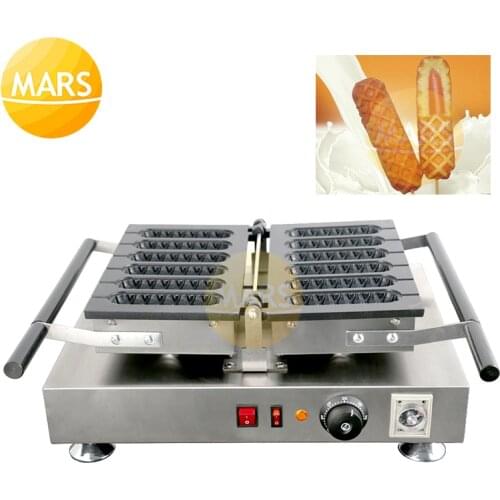 Commercial Rotary Hot Dog Waffle Maker Non-stick Coating Crispy Corn French Muffin Sausage Baking Machine Baker Snack Iron