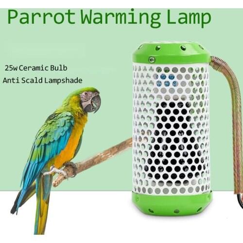 Pet Bird Cage Parrot Heating Lamp Climbing Pet Heat Preservation Ceramic Heat Preservation Lamp Honey Hamster Heating Lamps