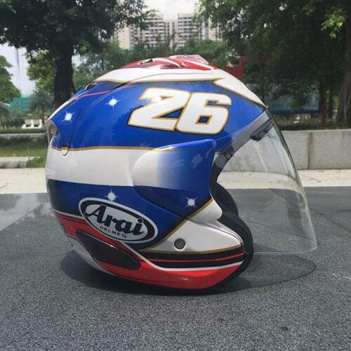 Hot! Ar 3/4 Helmet Motorcycle Helmet Half Helmet Open Face Helmet Casque Motocross Helmet