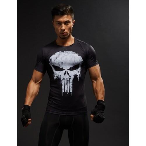 Fashion Classic Cosplay Tights Short Sleeve T-Shirt Summer High Quality 3D Printed T shirts Men Compression Fitness Clothing
