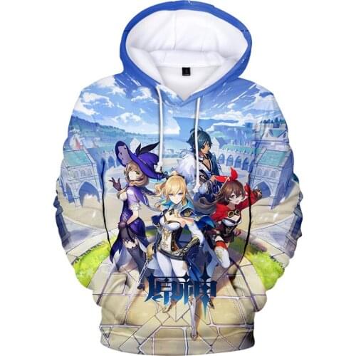 New Anime Genshin Impact Hoodies Men/women Fashion Hip Hop Harajuku Streetwear 3D Print Genshin Impact Mens Hoodies Sweatshirt