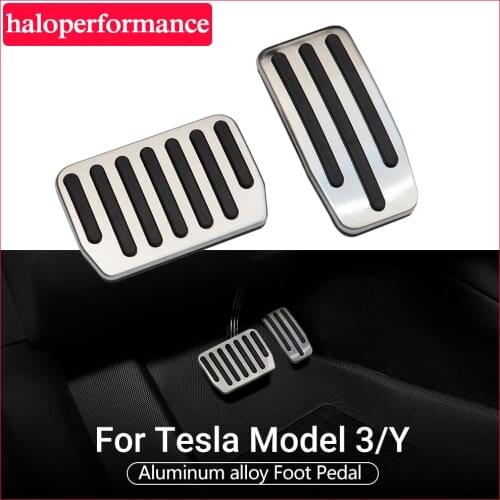 Haloperformance Model3 Car Foot Pedal Pads Covers For Tesla Model 3 Accessories Brake Rest accelerator pedal Protect model three