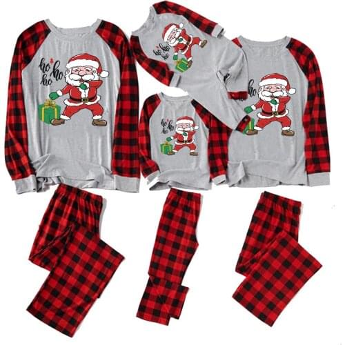 Family Matching Outfits Xmas Homewear Pijamas Navidad Para Familias Mom Dad Kids Matching Clothes Pajamas Christmas For Families