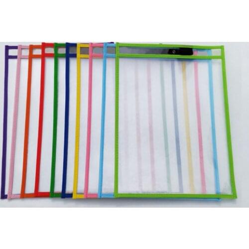 10Pcs File Folder Document Bag For Reusable Writing And Wiping Bags For Office And School Supplies
