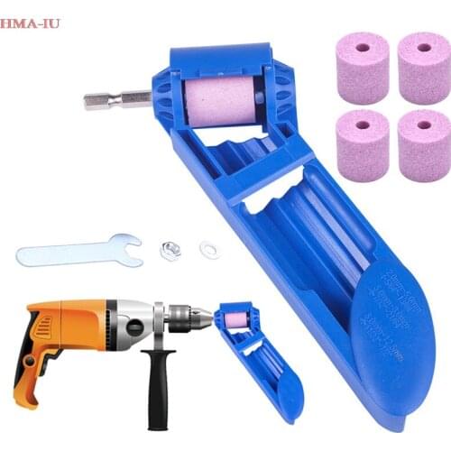 Portable Drill Bit Sharpener Corundum Grinding Wheel Drill Bit Sharpener Titanium Drill Powered Tool Parts Grinder Tools