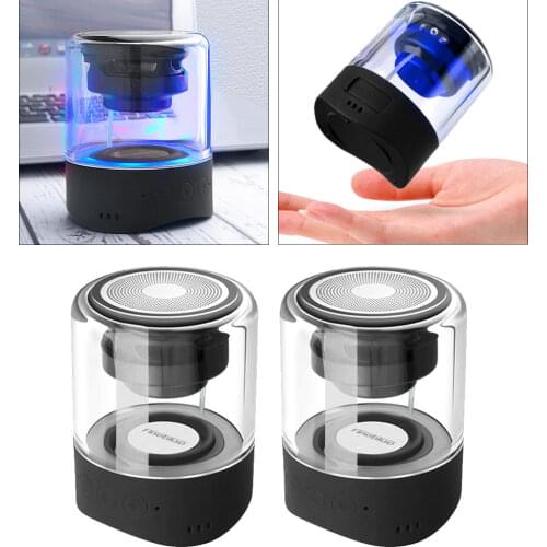 MK-22 Portable Mini Magnetic Bluetooth Speaker with Colorful LED Built-In Mic