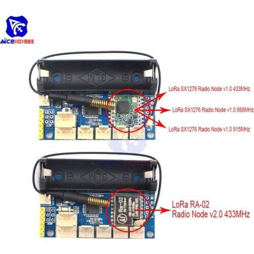 RoLa SX1278 Radio Node v1.0/v2.0 433MHz/868MHz/915MHz ATmega328P RFM98 2.4G Wireless Spread Spectrum Module Antenna for Arduino