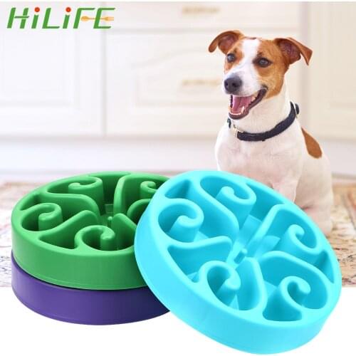 Anti-choke Cat Dog Healthy Diet Dish Plate Pet Prevent Obesity Dog Slow Eat Blow Puppy Slow Down Eating Feeder Pet Supplies
