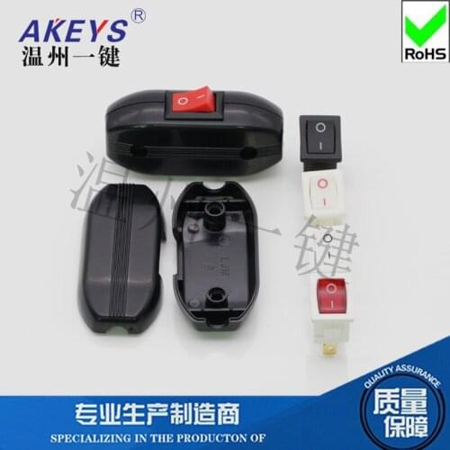 2pcs KCD-301-2 Home bed Button line ceiling fan switch Lamp accessories Button boat connector