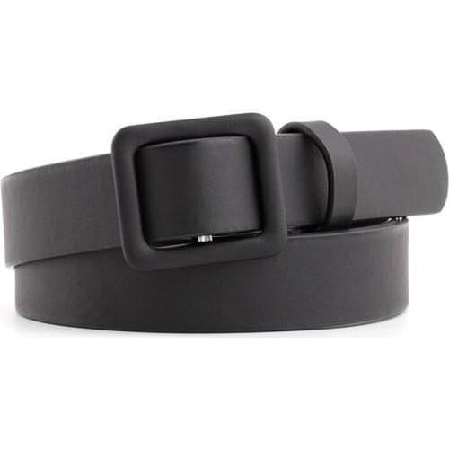 2020 Designer Womens Cute Black Red White Brown Wide Leather Waist Belt Female Decorative Strap Belts for Women Dresses