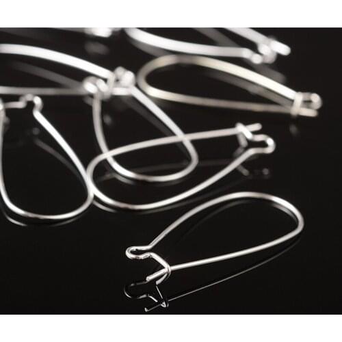 50pcs Hoop Earring Components Clasps DIY Jewelry Making Earrings Accessories for Women Wires Earring Accessories 33mm/1.3inch F8