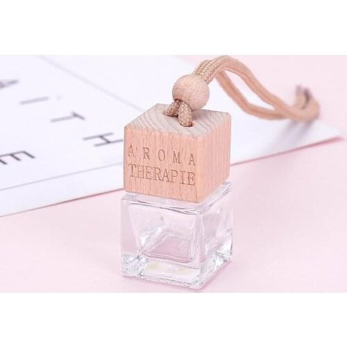 6ML Quartet Transparent Car Pendant Empty Glass Bottle 5PCS/LOT