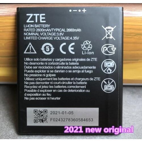 New Original 2660mAh Li3826T43P4h705949 Battery For ZTE Blade A5 2019 / Blade A3 2020 Smart Mobile Phone Batteries