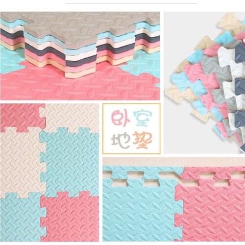 Clear Stock Cheap price Baby EVA Foam Play Puzzle Mat for Kids Interlocking Exercise Tiles Floor Carpet Rug Playmat with Edge
