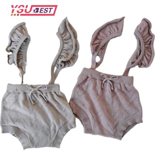 Baby Knitting Rompers Cute Overalls Newborn Baby Girls Boys Clothes Infantil Baby Girl Boy Sleeveless Romper Jumpsuit 0-24months